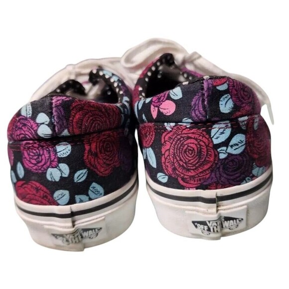 Vans Roses Doheny Women's Size 7.5 Low Top Lace Up Skater Comfort Sneakers - Picture 3 of 7